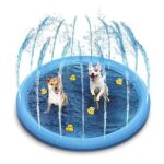 100cm Dog Pool Splash Pad, Anti-Slip Water Play Mat
