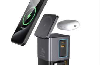 105W GaN 6-in-1 Magnetic Wireless Charger with 65W Retractable Cables & USB Ports – sold by Shenzhen Aibo Technology Co., Ltd.