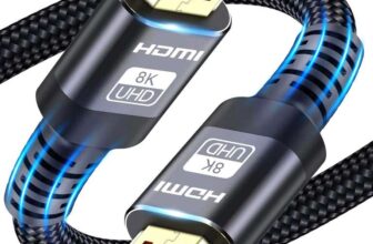 10K 8K HDMI Cable 2.1, HDMI Cables Available in 2M, 3M, 5M, 6M, 7.5M,1M Lengths for Selection,Ultra HD Cable High-Speed Lead 48Gbps