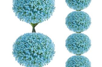 120 Pcs Artificial Babys Breath Gypsophila, Real Touch, Blue