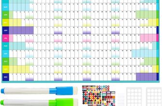 14 Piece Set 2026 Wall Planner, Wall Calendar 2026,Wall Planner,Ideal for Home, Office and Classroom Organisation,Gift for Students and Professionals