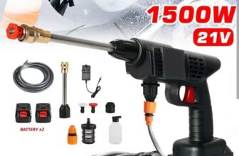 2 Battery Portable Cordless Car High Pressure Washer with code – Cn1092865783lmhae Store