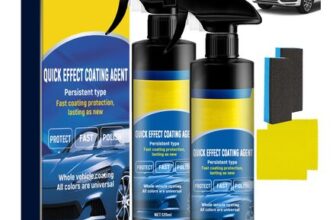 2-Pack Ceramic Coating Spray, Hydrophobic, 120ml, 3-in-1 Car Protection
