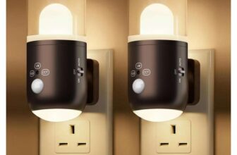 2 Pack Night Light Plug in Motion Sensor & Dusk/Dawn Sensor, 3 Colour Temps – Prime Exclusive. Sold by Kime Star FBA