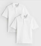 2 Pack Unisex Polo Shirts with Perfect White – Age 3 to 6