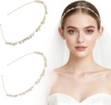 2 Pcs Rhinestone Flower Headbands, Floral Hair Accessories for Women & Girls – Wedding Party Daily Wear