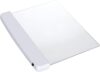 2-in-1 Flat LED Book Light and Night Light Battery-Powered Portable Reading Lamp for Books in Bed Eye-Protection Panel Night Reading White ABS Organic Glass