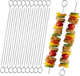 20 PCS BBQ Metal Skewers Stainless Steel,air Fryer skewers 7.87/20cm Reusable Kebab Skewer for Grilling, Oven, and BBQ