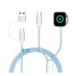 2026 2-in-1 USB-C Charger for iPhone & Apple Watch (Blue)
