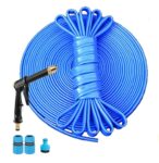 20M Reinforced Garden Hose Pipe with Spray Nozzle & Connectors, Leak-Proof and Kink-Free Design, 30M £9.59