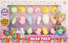 24 Pack Mochi Squishy Fidget Toy Set Soft Sensory Stress Relief Toys for Kids & Adults Calming Anxiety Toys for Party Bags, Birthday Gifts, School Prizes, Weddings & Classrooms Age 3