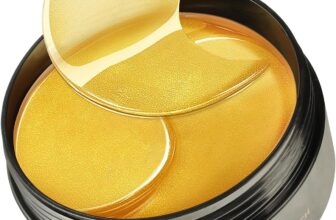 24K Gold Under Eye Gel Patches, Eye Masks for Puffy Eyes, Dark Circles, Fine Lines, Eye Bag, Dryness, Eve Skin Tone, Eye Masks Skincare, 60 Pcs, 84g