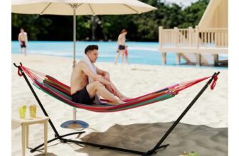 298 X 117cm Hammock with Metal Stand Carrying Bag 120kg
