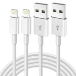 2Pack iPhone Charger Cable 1M, Apple MFi Certified Lightning Cable Fast Charging iPhone Cable Lead Lightning to USB Cable for iPhone 14 13 12 11 Pro Max XS XR X 8 7 6 Plus 5s iPad