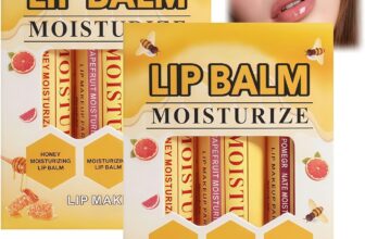 2pack Bees Lip Balm Set,Honey Lip Balms for Dry Cracked Lips,Natural Moisturising Lip Care Set with Honey,Lip Balm Gift Set,Nourishing Lip Care,Hydrating Lips for Woman,Long-Lasting Effects,Portable