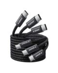 3 Pack – Anker Zolo USB C to USB C Cable (240W) (Black, 1.5m) Braided and Dirt-Free Type-C Fast Charging cables – AnkerDirect / FBA