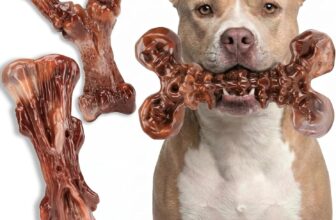 3-Pack Indestructible Dog Chew Toys for Aggressive Chewers: Bacon Flavour Ultra-Hard Solid Nylon Dog Bones, Tough Dog Toys for Medium & Large Dogs 10-40Kg, Heavy Duty Dog Toys for Boredom, XL