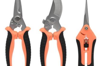 3-Pack Stainless Steel Pruning Shears, Orange