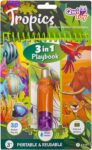3-in-1 Game Book, 3 Activities, Colouring Book with Water Magic Pen, Openable Scenes with Stickers, 3D Pop-Up Scenery with Puffy Stickers