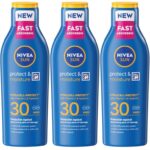 3 x NIVEA SUN Protect & Moisture Sun Lotion SPF 30 (200ml) – £10.18 / £9.28 S&S