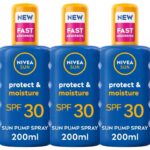 3 x NIVEA Sun Protect & Moisture Sun Spray SPF 30 (200ml) – £10.18 / £9.28 S&S