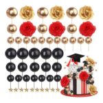 33-Pack 2026 Graduation Cake Toppers: Cap, Tassel, Diploma