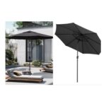 3M Large Rotating Tilt & Crank Garden Patio Parasol – Free P&P