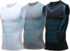 3PC Mens Compression Vest Slim Fit Lightweight Running Vest Sleeveless T-Shirts Top Breathable Quick Dry String Vests Summer Training Gym Sports Workout Tank Tops for Athletic Wear