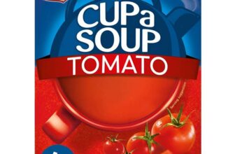 4 X boxes of Batchelors Cup a Soup Tomato Instant Soup, 4 Sachets each box. £2.40 maximum subscribe and save.