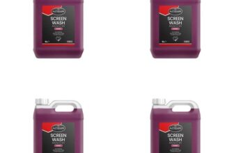4 x AUTOCARE Screen Wash -10C, 5 Litres Removes Dirt Grime, Cherry / Bubblegum / Apple scent – by jamjarcarpartsofficial (gsf) (UK Mainland)