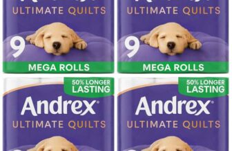 4 x Andrex Ultimate Quilts 3 Ply Toilet Roll – 9 Mega Rolls (13.5 Standard Rolls) (£19.50 /£16.50 on S&S)