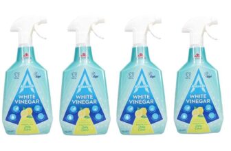 4 x Astonish Multipurpose Cleaning Spray with White Vinegar, Zesty Lemon Scent 750ml