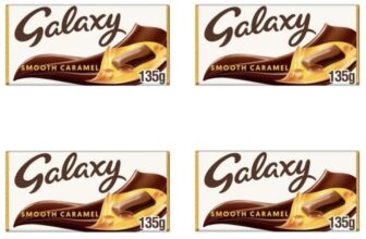 4 x Galaxy Chocolate Bar, Smooth Caramel & Milk Chocolate 135g – Discount Applied at Checkout (£4.41/£4.74 S&S)