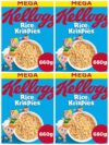 4 x Kelloggs Rice Krispies Breakfast Cereal 660g (£10.78 / £9.29 on S&S)
