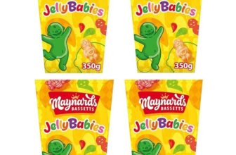 4 x Maynards Bassetts Jelly Babies Sweets Carton 350g (£8.40 / £7.20 on S&S) – With 4 For 3 Discount