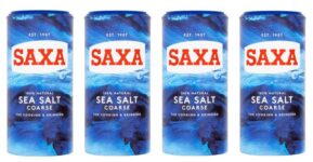 4 x Saxa Sea Salt Coarse for Cooking & Grinding 350g (£4.26 /£3.94 with S&S)