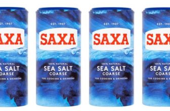 4 x Saxa Sea Salt Coarse for Cooking & Grinding 350g (£4.26 /£3.94 with S&S)