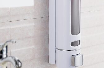 400ml Wall-Mounted Soap Dispenser Clear Window Hand Soap & Shower Gel Dispenser for Bathroom, Kitchen & Hotel Durable ABS Plastic Easy-Install Push-Button Pump