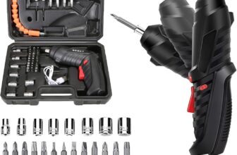 47 in 1 Electric Screwdriver Set, Electric Screwdrivers Cordless, 3.6V Li-ion 3.5Nm Max Torque Rotatable Drill Screwdriver for Home Improvement DIY Project, Fast Recharge