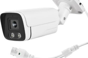 4MP POE IP Security Camera Surveillance Camera Monitor Camera with 7X24 Live Video Preview IP66 for Indoor Outdoor Use
