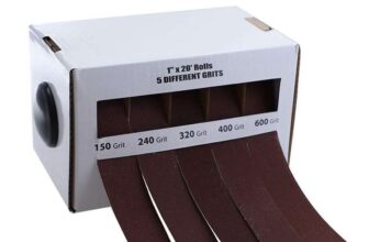 5 Pack, 6M Abrasive Sandpaper Emery Cloth Roll, 150-600 Grit Sanding Belt – Sold by Dgreat Direct / FBA (Prime Exclusive)