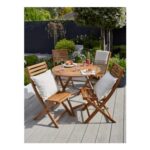 5 Piece Wooden Patio Set