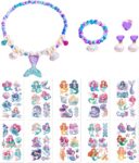 5 Pieces of Girls Jewelry and 10 Tattoo Stickers, Marine Themed Accessories, Cute Sweet Jewelry, ChildrenS Gifts.