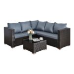 5 Seater Rattan Garden Furniture Set