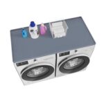 54×27.5 in Silicone Non-Slip Waterproof Mat for Countertop Washer/Dryer