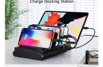 6-Port USB Charging Station for All Devices with 6 Cables