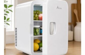 6L Portable Mini Fridge, Cold & Warm Cosmetic Refrigerator with AC/DC Power