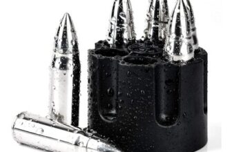 6PCS Bullet Whiskey Chilling Stones with Base