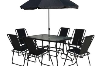 7-Piece Glass-Top Patio Dining Set