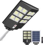 800W Solar Street Lights Outdoor Waterproof, 80000LM Solar Security Lights Dusk to Dawn Motion Sensor Light Lamp for Garage, Patio, Parking Lot, Wall, Playground
